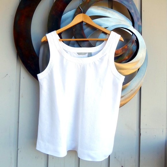 Vintage Linen Sleeveless Blouse, Size XL - Picture 1 of 3
